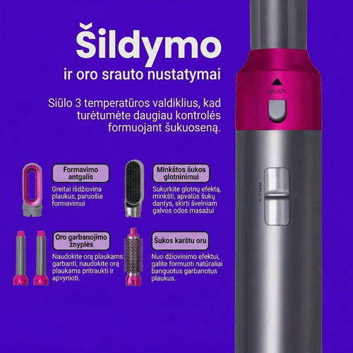 HAIRY — 5-in-1 Plaukų Džiovintuvas ir Tiesintuvas