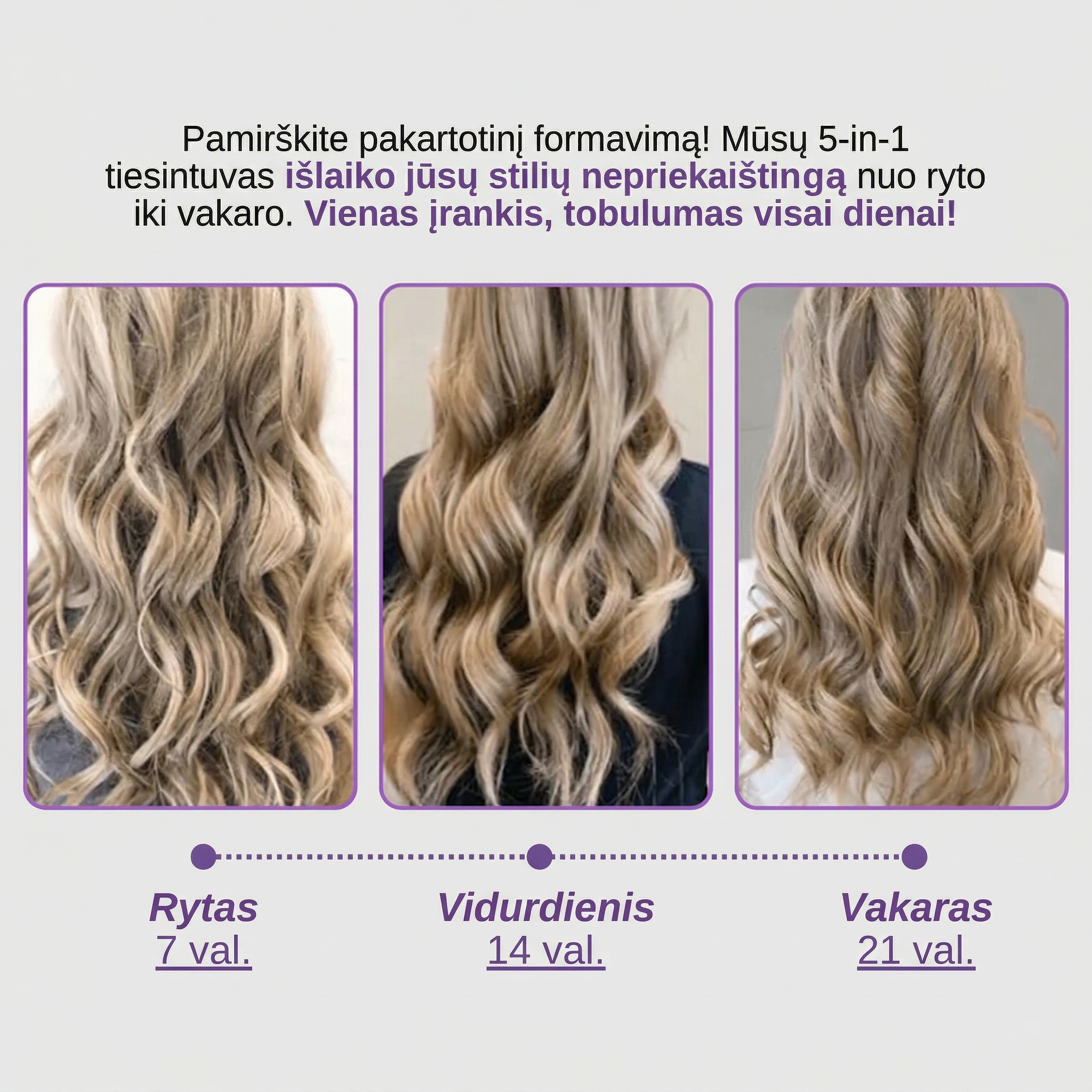 HAIRY — 5-in-1 Plaukų Džiovintuvas ir Tiesintuvas